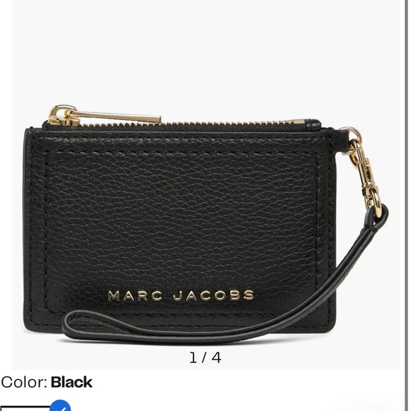 Marc Jacobs Handbags - Marc Jacobs, Top Zip Leather wristlet